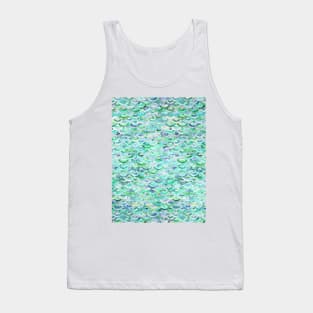 Marble Mosaic in Mint Quartz and Jade Tank Top